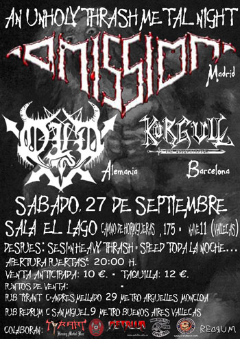 An Unholy Thrash Metal Night