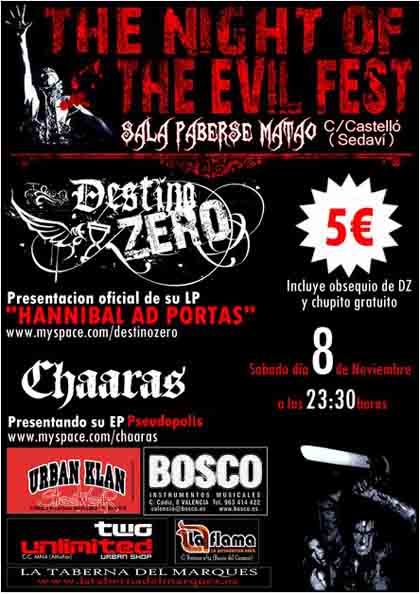 Destino Zero + Chaaras