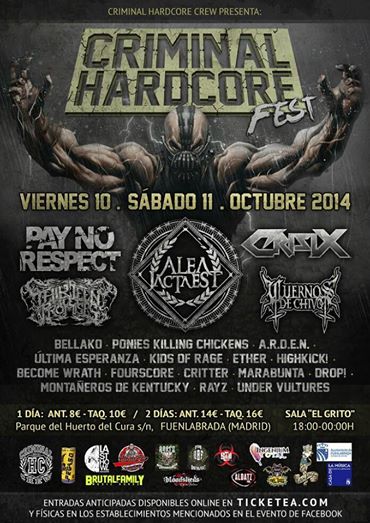 Criminal Hardcore Fest 2014