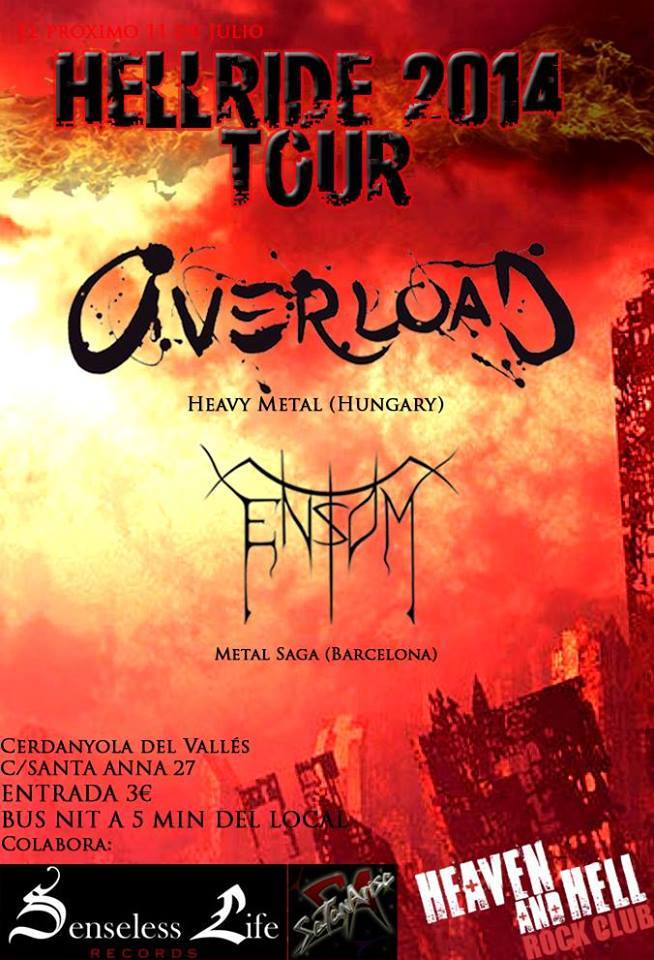 Overload y Ensom en Cerdanyola el 11 de Julio
