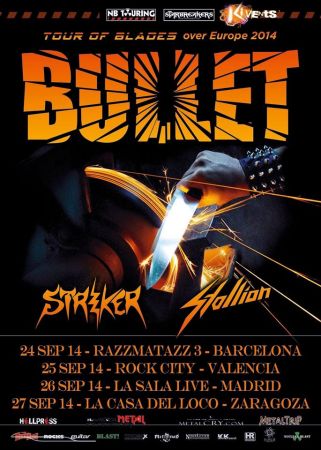 Novedades de la gira de Bullet