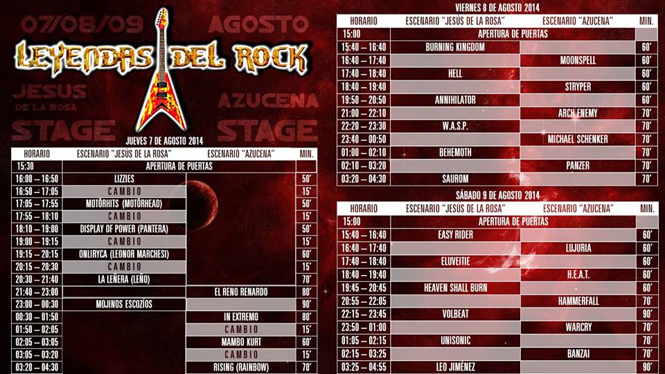 horarios leyedas 1