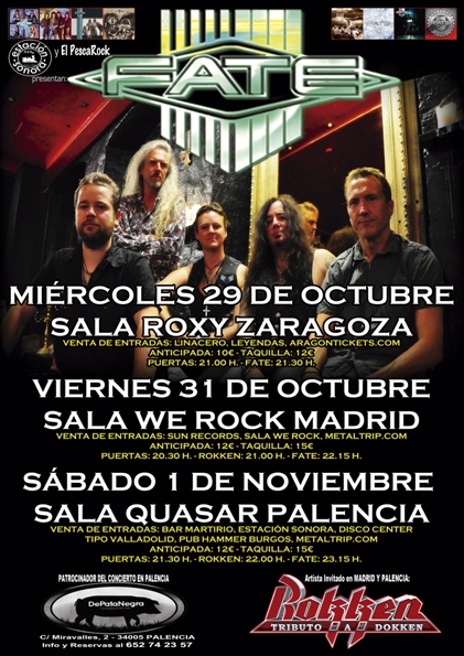 Fate gira en España este próximo otoño