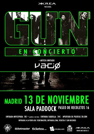 Fechas españolas de Gun