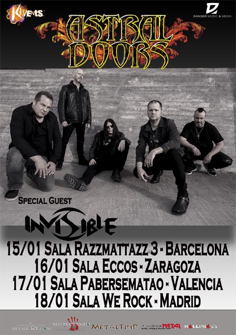 Confirmada la Gira española de Astral Doors en enero