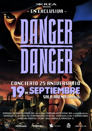 Danger Danger el 19 de Septiembre en Madrid
