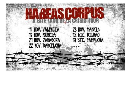 Gira de presentación de Habeas Corpus