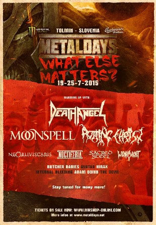 Anuncio de bandas para el Metaldays 2015