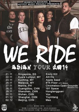We Ride se van de gira por Asia en Noviembre