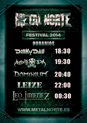 Horarios del Metal Norte Festival 2014