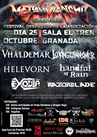 Festival de despedida de la Asociación MetalMancho de Granada