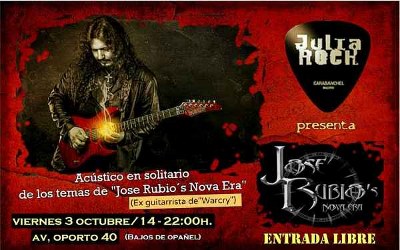 Mañana concierto acústico de José Rubio en la Sala Julia Rock de Madrid