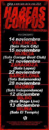 Gira de Habeas Corpus con parada en Madrid junto a Atake Urbano