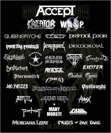 Mas confirmaciones al Bang Your Head