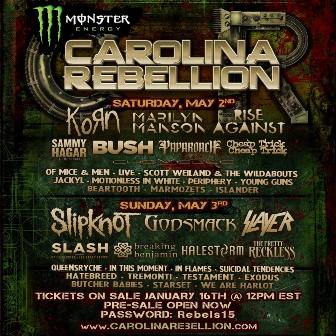 El Carolina Rebellion cuenta con un cartel de lujo este año