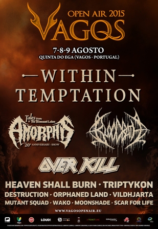 Within Temptation, Heaven Shall Burn y Destruction al Vagos Open Air 2015