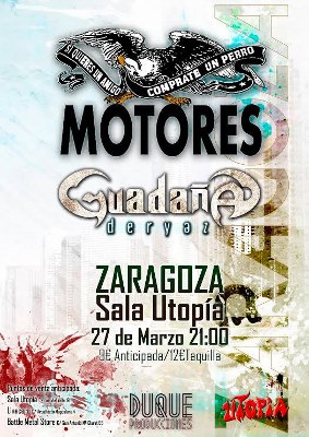 Concierto de Motores y Guadaña en Zaragoza