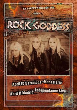 Fechas de Rock Goddess en Barcelona y Madrid
