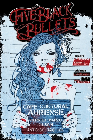Five Black Bullets esta noche en Ourense