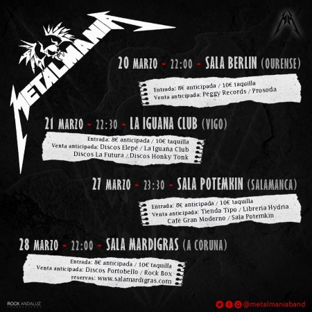 Más fechas de Metalmania