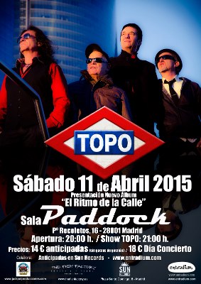 Este sábado presentación del nuevo trabajo de Topo en Madrid