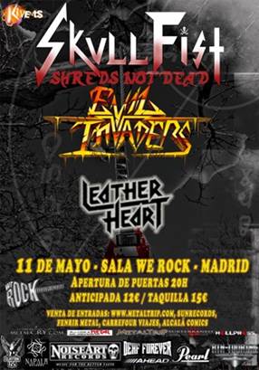 Fechas de Skull Fist