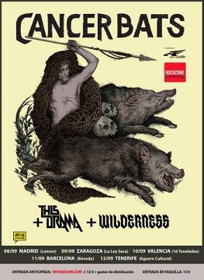 Fechas de la gira española de Cancer Bats