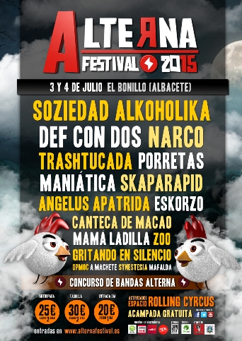 Alterna Festival 2015: 3 y 4 de Julio en El Bonillo