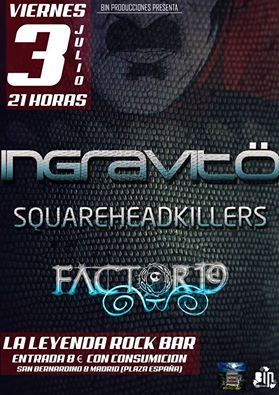 Concierto de los navarros Ingravitö en Madrid y Valencia