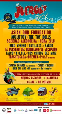 Información del The Juerga’s Rock Festival 2015