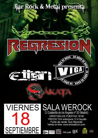 Concierto presentación de Regresion en Madrid
