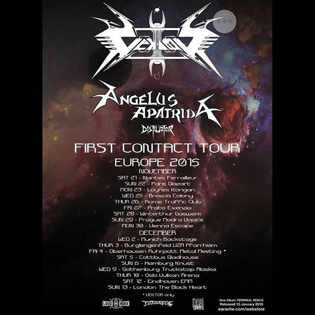 Título del nuevo trabajo de Vektor y fechas de su gira europea