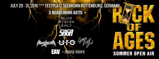Bandas confirmadas al Rock Of Ages 2016