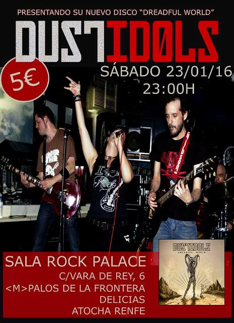 Presentación de Dust Idols en Madrid el 23 de Enero