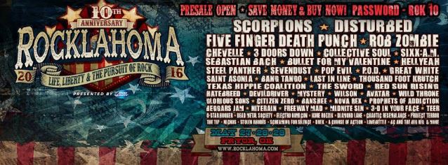 Scorpions, Disturbed y Rob Zombie, entre otros, confirmados en el Rocklahoma 2016