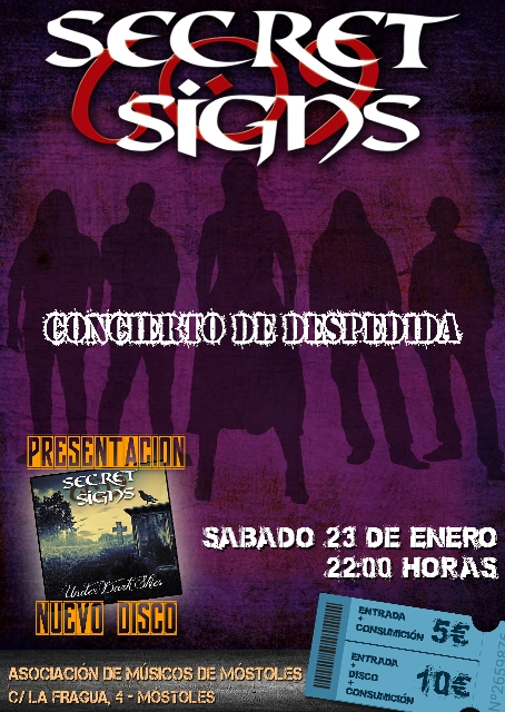 Detalles del álbum y concierto de despedida de Secret Signs