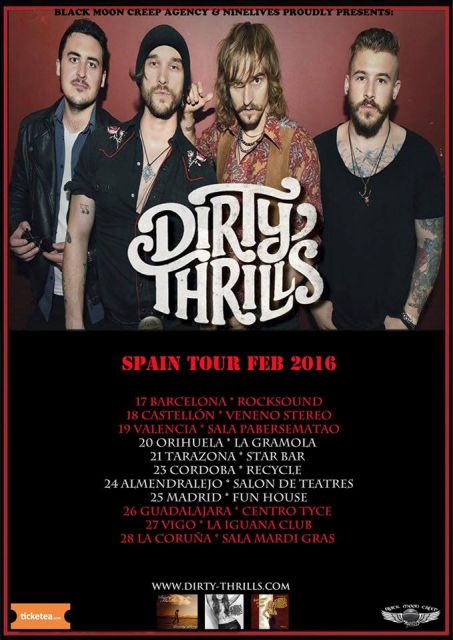 Arranca la gira de los británicos Dirty Thrills