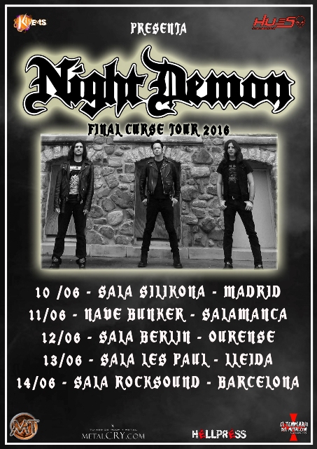 Gira confirmada de Night Demon en junio