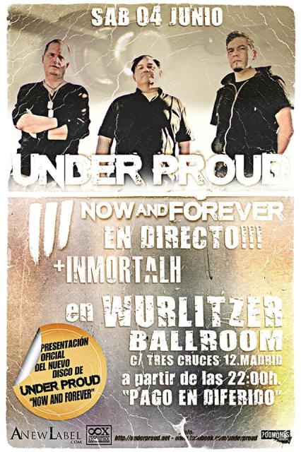Under Proud se presenta en Madrid el 4 de Junio