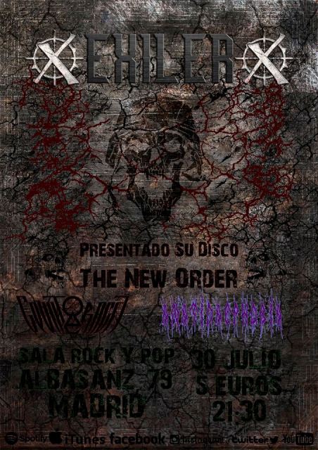 Exiler en Madrid este sábado 30 de julio