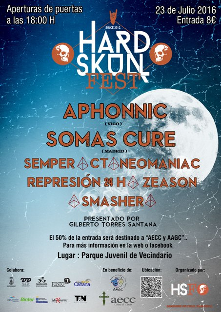 El Hard Skull Fest, el 23 de Julio en Vecindario (Las Palmas)