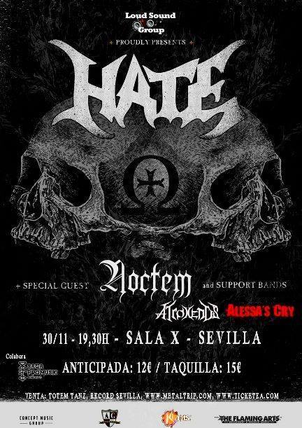 Hate con Noctem en Sevilla el 30 de noviembre