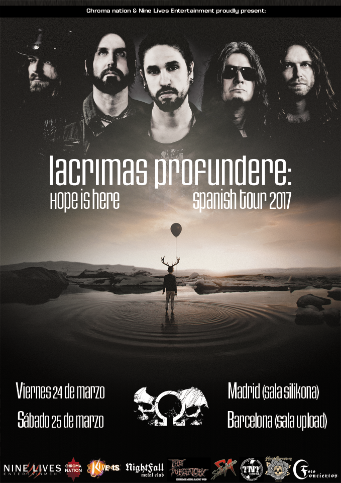 Confirmados Lacrimas Profundere en Madrid y Barcelona