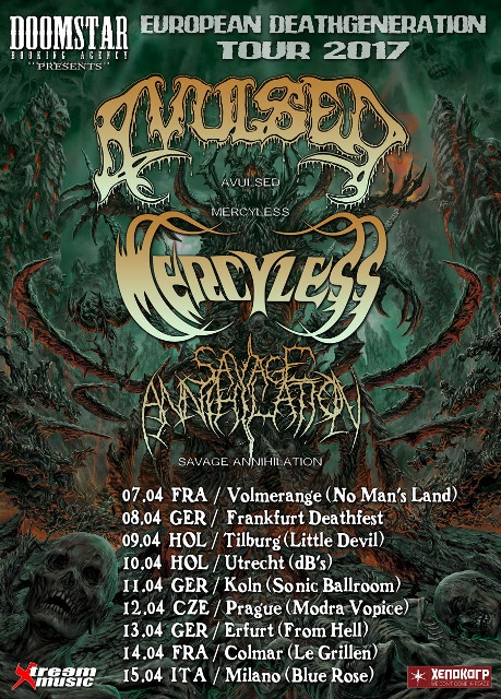 Avulsed - “European Deathgeneration Tour 2017” Avulsed -“European Deathgeneration Tour 2017”