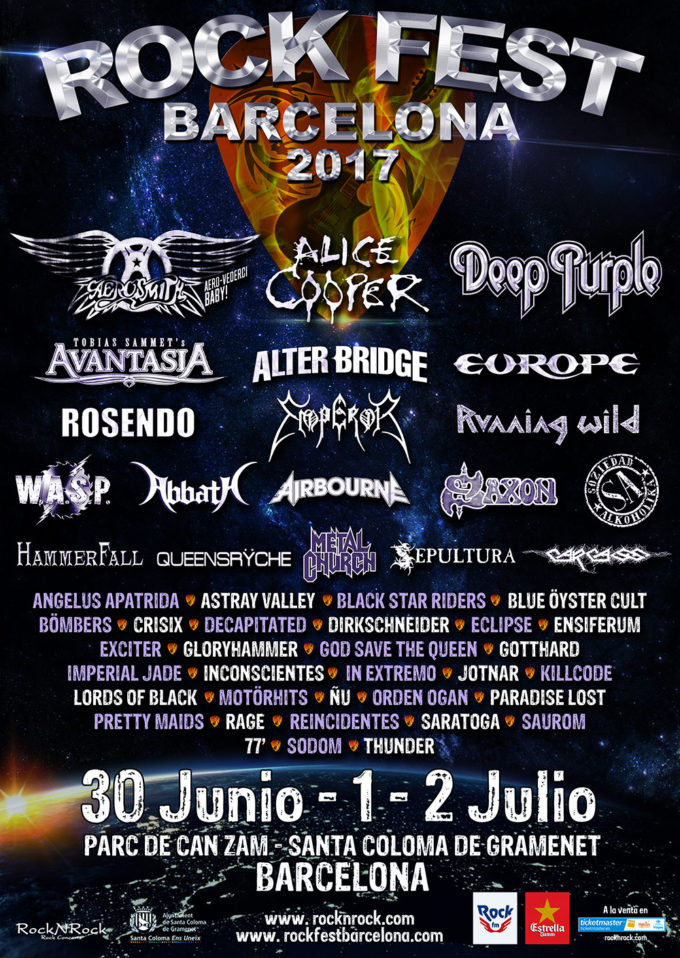 Thunder y Orden Ogan cierran el cartel del Rock Fest Barcelona 2017