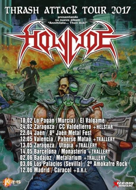 Holycide presenta nuevo video y fechas de la gira