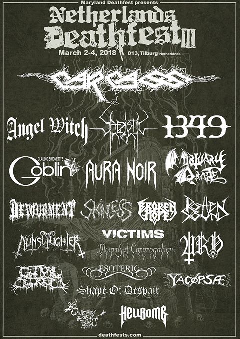 Primeras confirmaciones del Netherlands Deathfest 2018