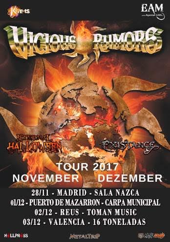 Fechas españolas de Vicious Rumors