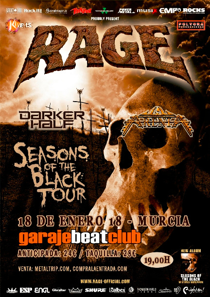 Rage en Murcia y Madrid en enero de 2018