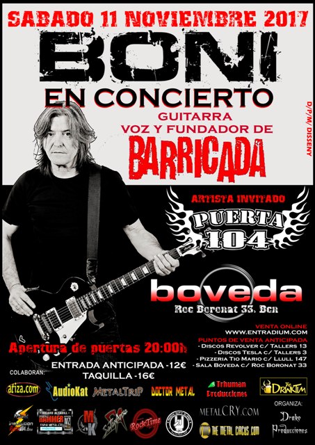 Boni en Barcelona el 11 de noviembre